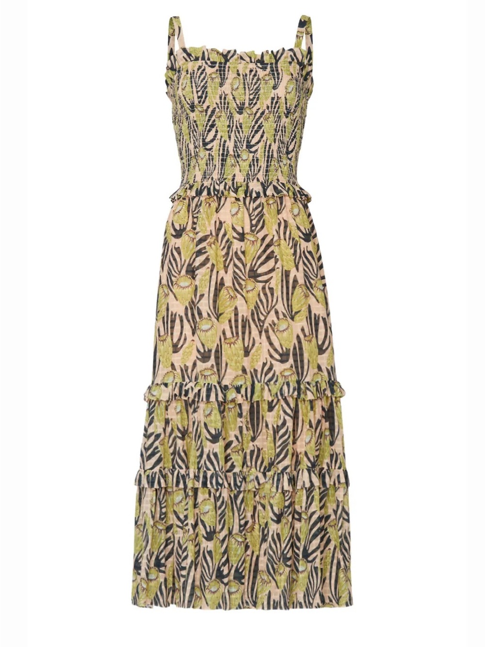 Temperley London Reef Print Midi Dress in UK size 10 (US size 6) 100% Cotton